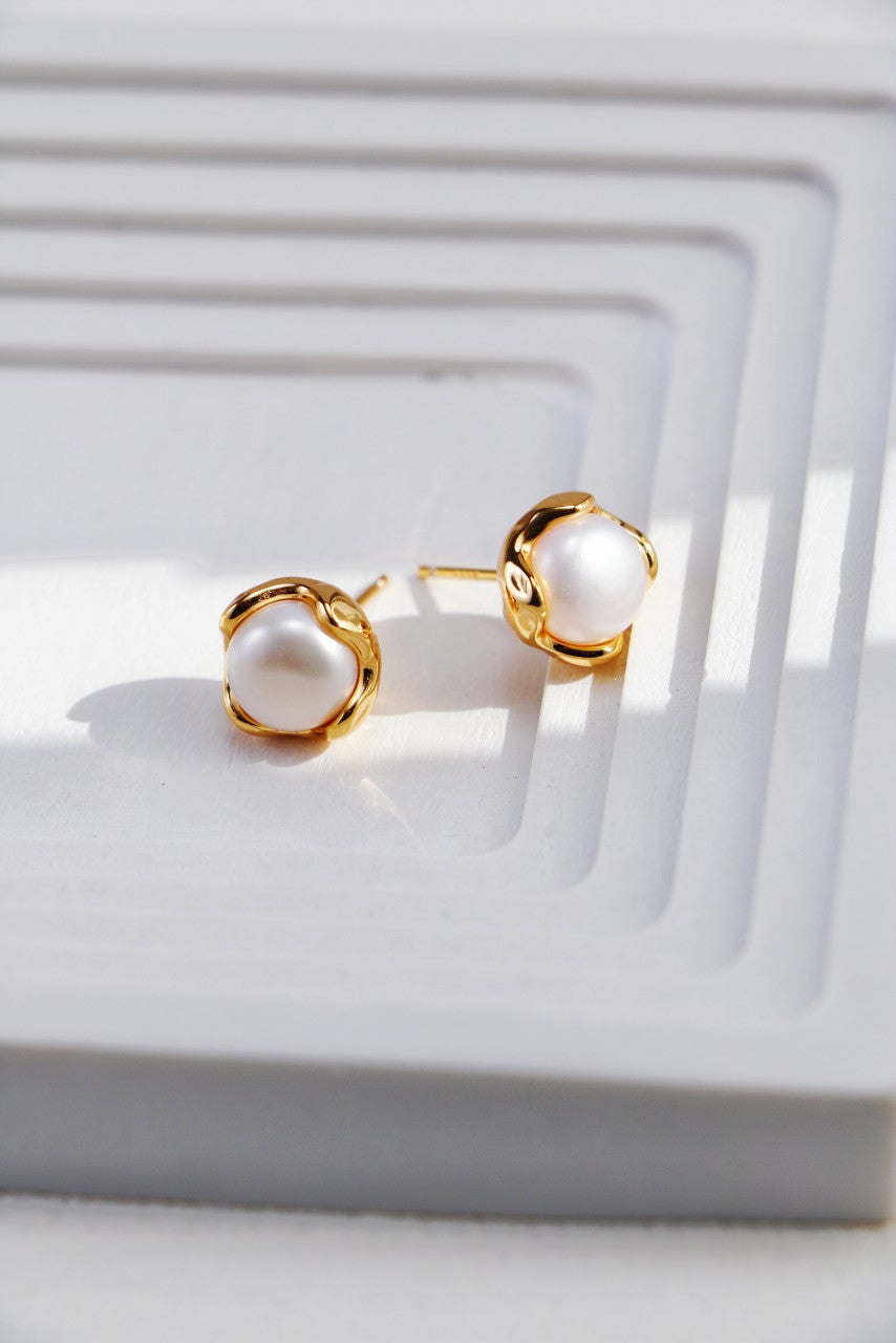 Classic Pearl Stud Earrings